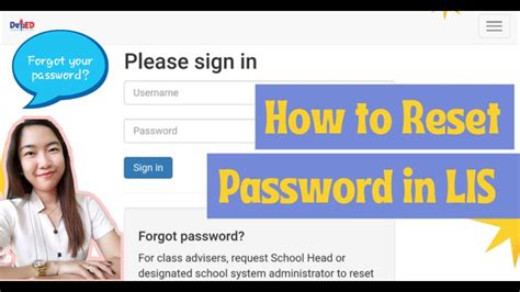 HOW TO CHANGE/RESET PASSWORD IN LIS (Learners .